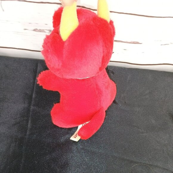 Russ Berrie Hot Stuff Red Devil Plush Toy W/ "I Love You" Heart 7" - Picture 3 of 8